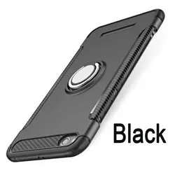 Чехол s для Xiao mi Red mi 4 a чехол с магнитным кольцом xao mi xio mi Red mi 4a чехол xiao mi 4 a силиконовый чехол для Xiao mi Red mi 4 a чехол для телефона - Цвет: black