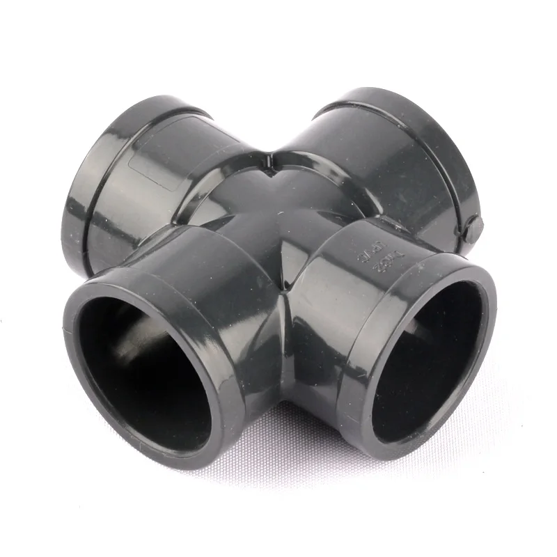 Inner Diameter 40mm PVC Straight Cross Connector 4-Way Water Pipe Garden Irrigation Fittings Tube Joint | Дом и сад