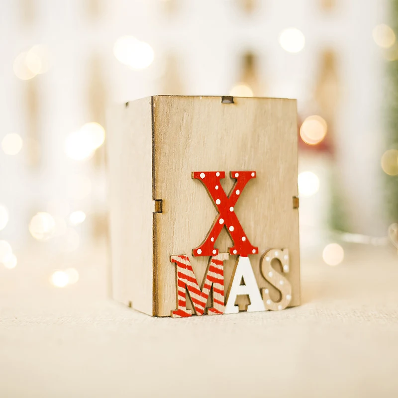 Navidad 2018 деревянные подсвечники фонари винтажные рождественские украшения для