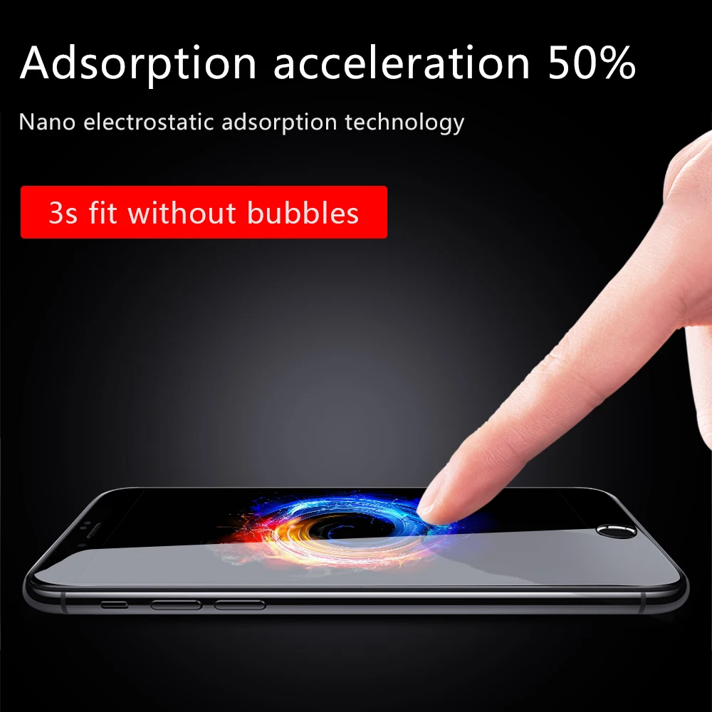 Защитная пленка для экрана Essager 5D для iPhone 8, 7, 6, 6 S, S Plus, 0,3 мм, переднее покрытие, закаленное стекло для iPhone 8 Plus, 7 plus, защита экрана