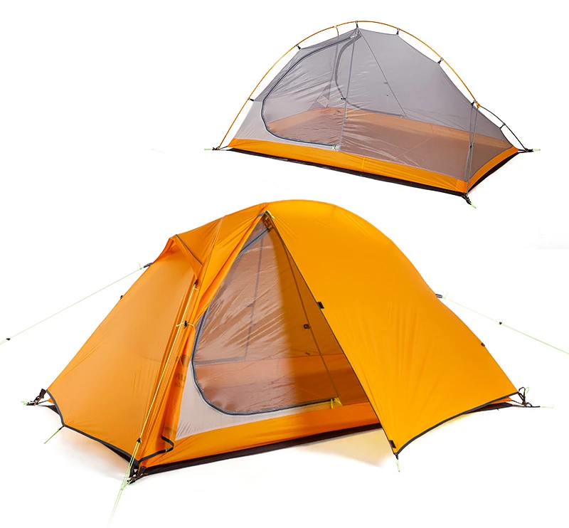 Naturehike открытый пара двойной слой анти-шторм Сверхлегкий Водонепроницаемый 20D кремния палатки любителей Пешие прогулки альпинист кемпинг езда