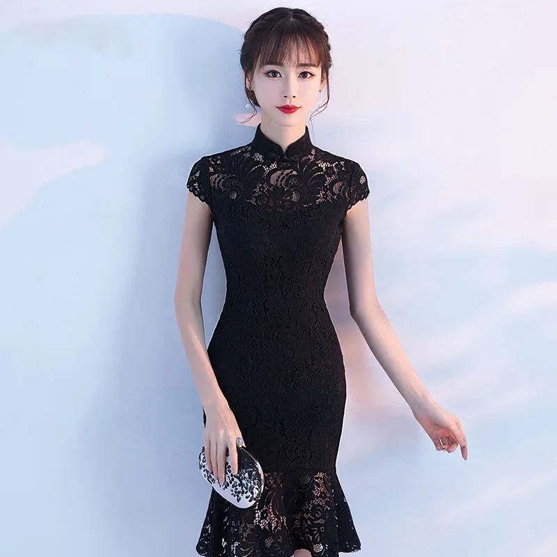 Традиционное китайское платье Qipao женские вечерние платья винтажное Ципао