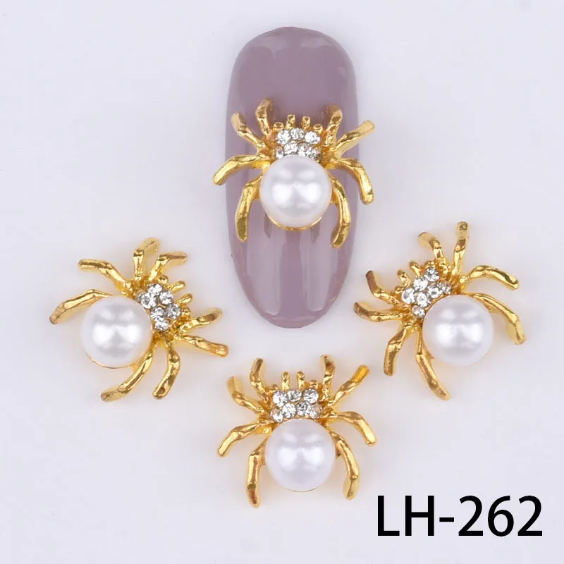 LH-262 10 шт. 3d-украшения для ногтей DIY блестящие стразы животные собака голова пчела паук сова украшение для ногтей в виде бабочки аксессуары LH262-273 - Цвет: LH-262