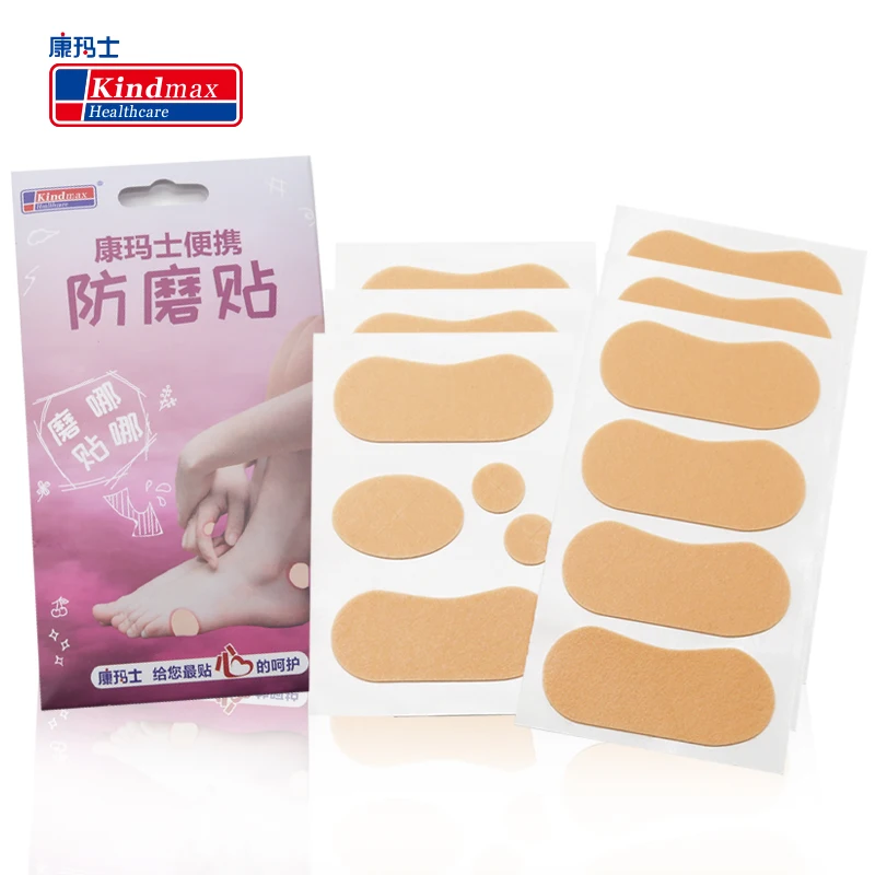 

6 Sheets/Pack Kindmax Insole Anti-Wear Foam Cotton Heel Sticker Patch Blister Plaster Waterproof First Aid Blister Pedicure Pad