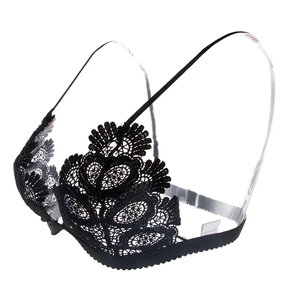 Сексуальный женский кружевной бюстгальтер с вышивкой без косточек|Лифчики| |