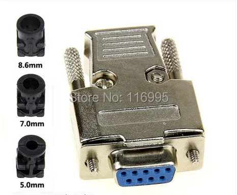 Бесплатная доставка 2 шт Db9 металлический корпус/женский/Мужской Корпус/двойной