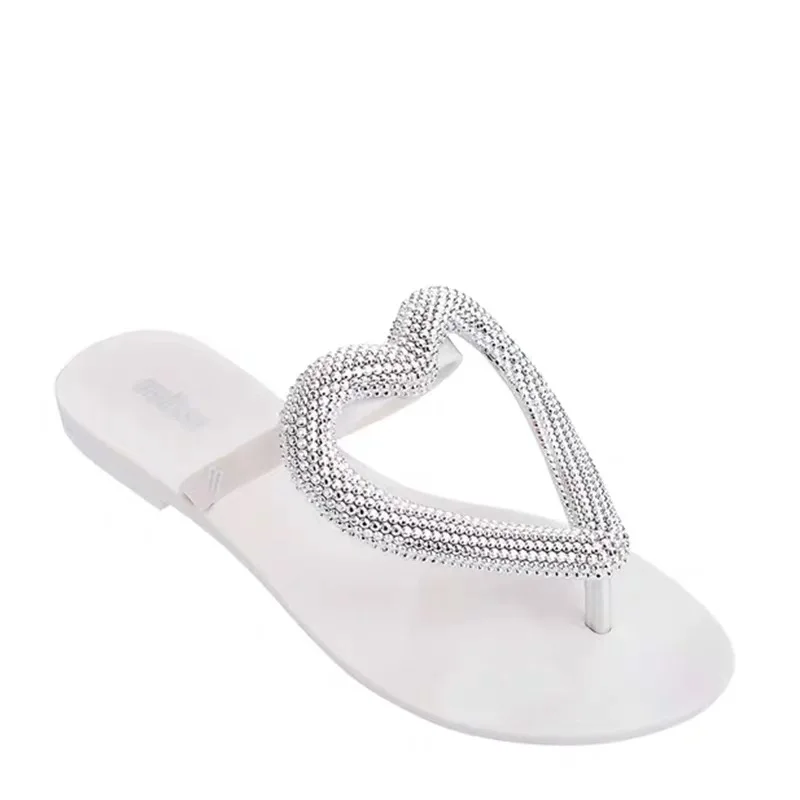 Melissa/обувь в Корейском стиле Модные женские прозрачные пляжные сандалии Женские