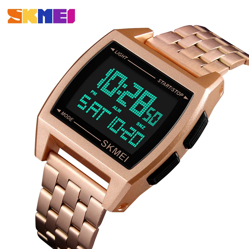 

SKMEI цифровые часы мужские роскошные Брендовые мужские спортивные часы LED военные часы мужские модные повседневные электронные наручные час...