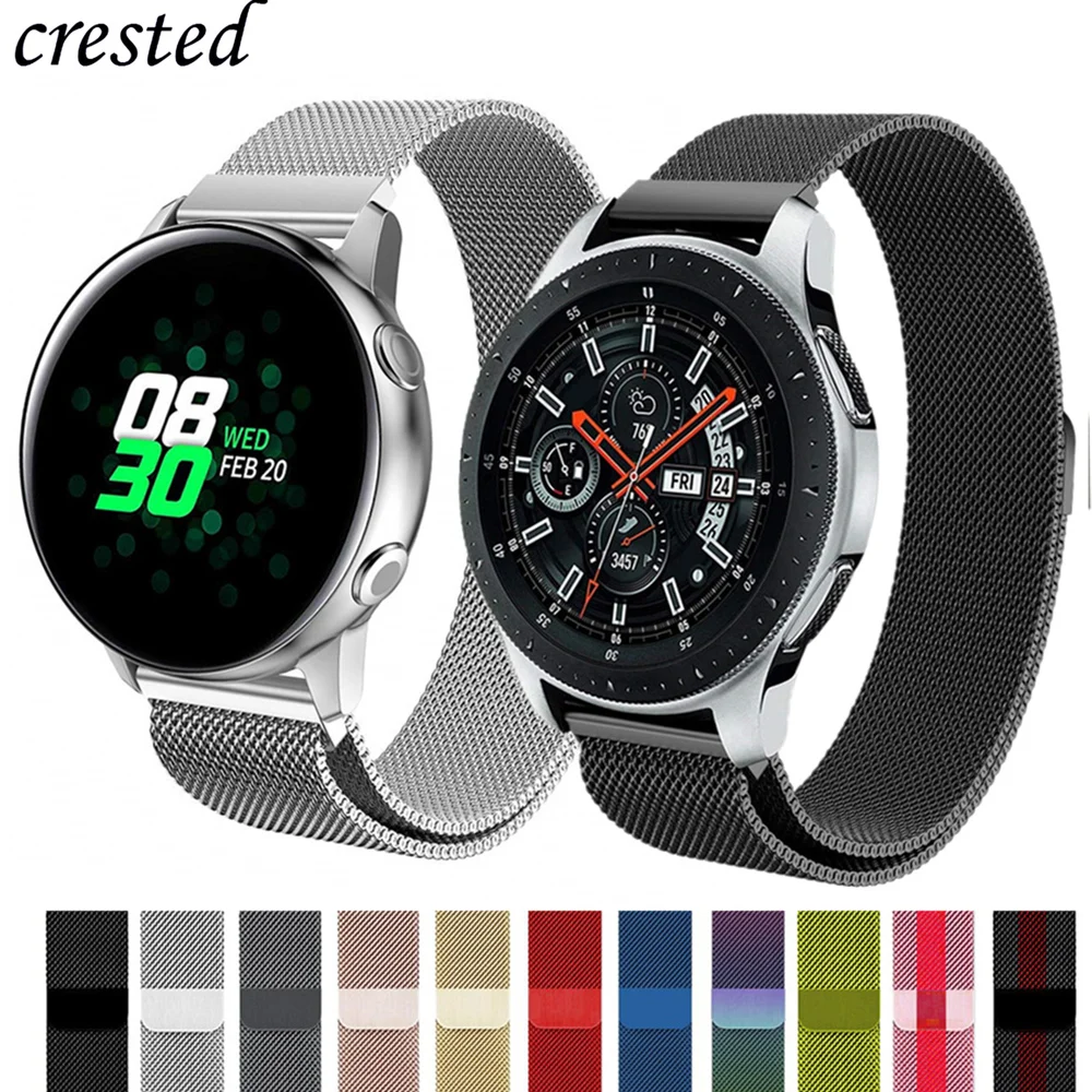 Миланский ремешок для samsung Galaxy часы 46mm/42mm/активность группы Шестерни S3