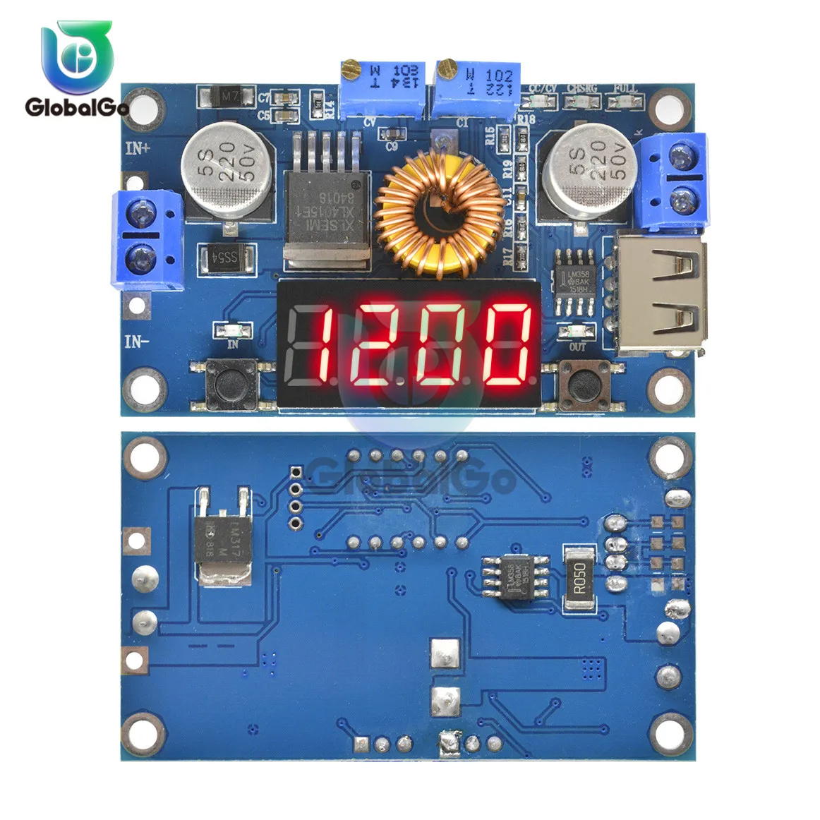 USB светодиодный цифровой амперметр вольтметр 5A постоянное напряжение тока понижающая плата dc-dc литиевый модуль зарядного устройства аккумулятора понижающий преобразователь