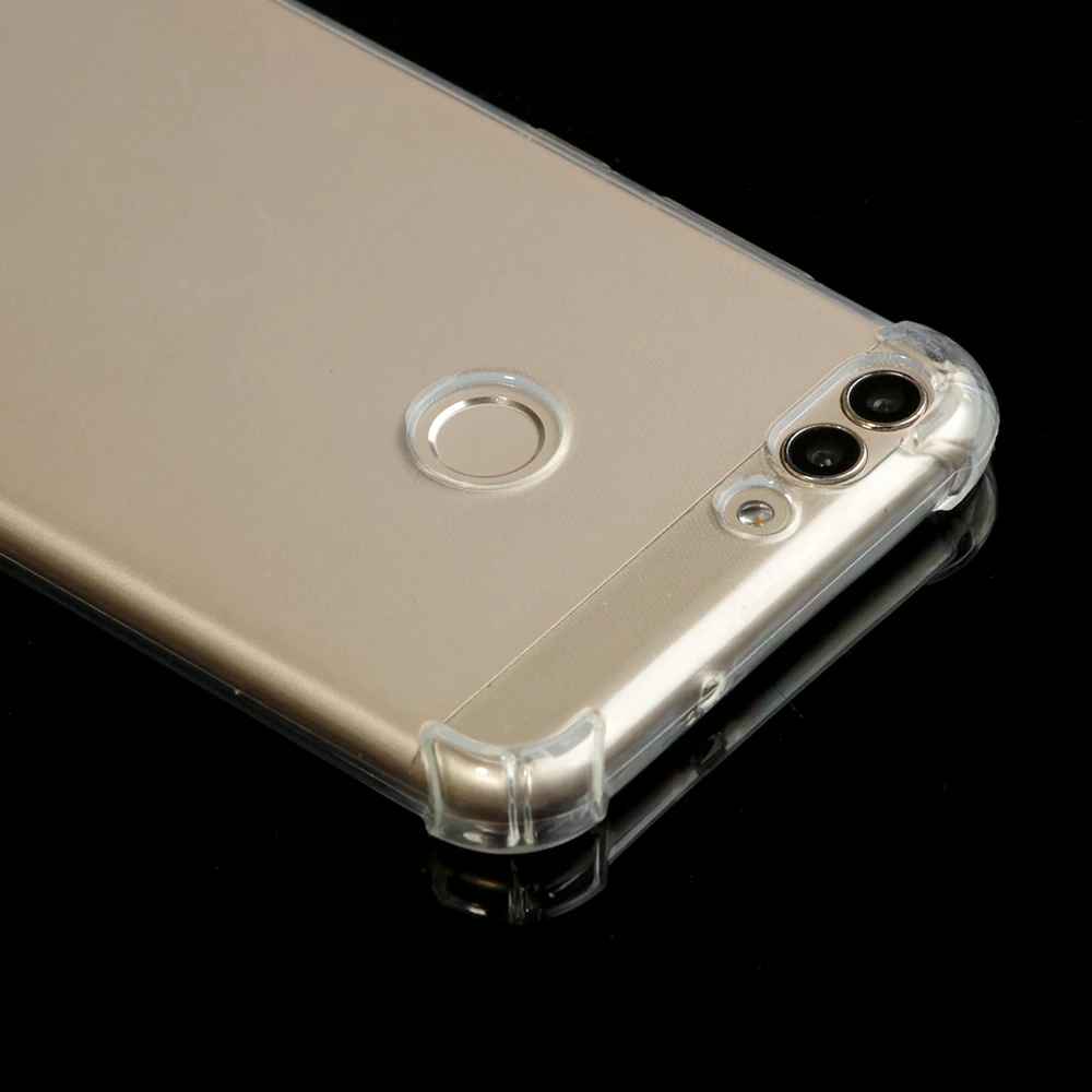 High quality transparent reinforced Anti-falling Soft Silicone phone case For Huawei P SMART coque fundas etui cover cases |