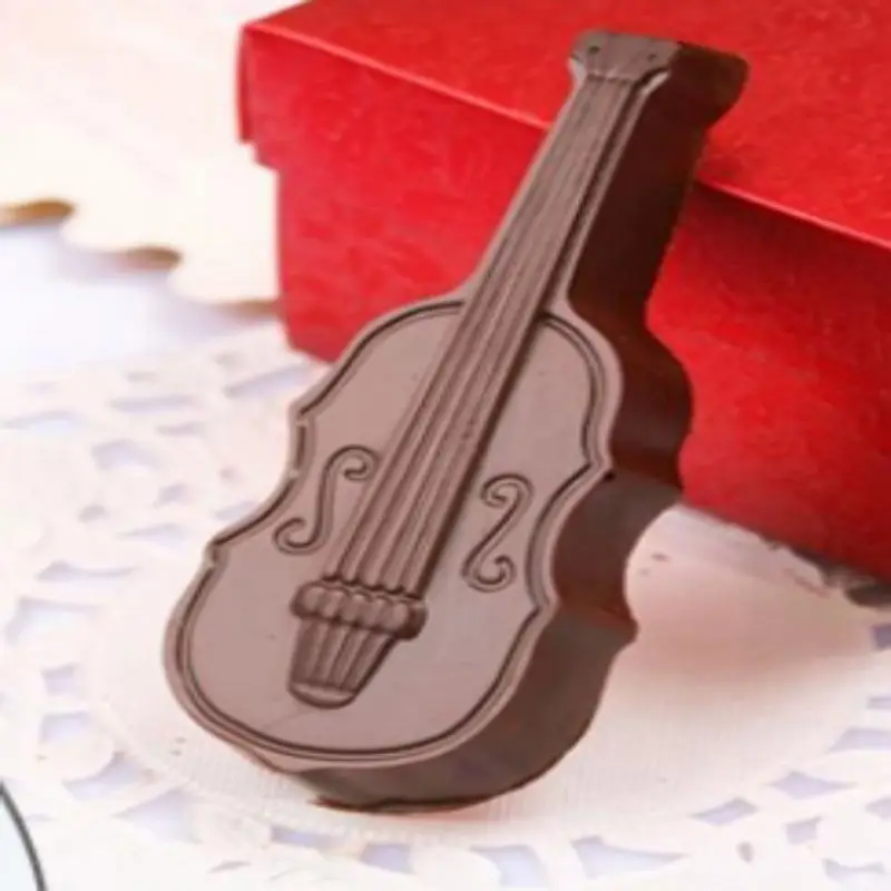 Форма для скрипки 3D поликарбонатная форма шоколада лоток выпечки кондитерских