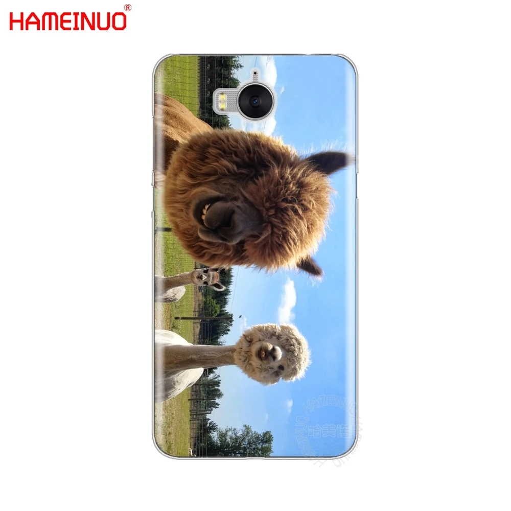 HAMEINUO милый Рождественский чехол для сотового телефона с альпаками huawei honor 3C 4X 4C 5C