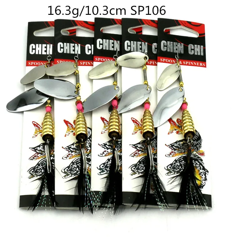 HENGJIA жесткая металлическая спиннинговая ложка рыболовные приманки с блестками