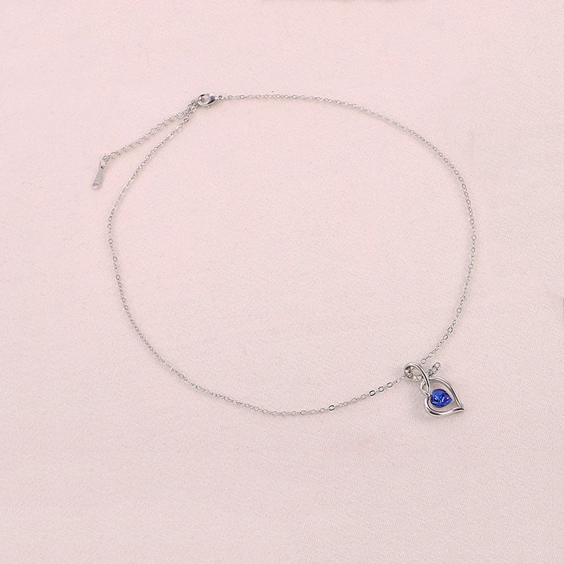 2019 перегородка Стразы пять цветов сердце любовь цепи ожерелья и подвески