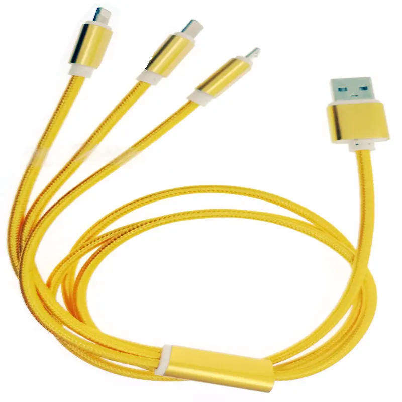 3 в 1 USB многофункциональная линия для зарядки мобильного телефона Быстрая