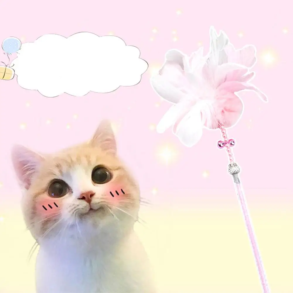 Игрушки для кошек мягкие красочные перо колокольчик Игрушка для кошки котенок забавная игра интерактивная игрушка товары для кошек@ X