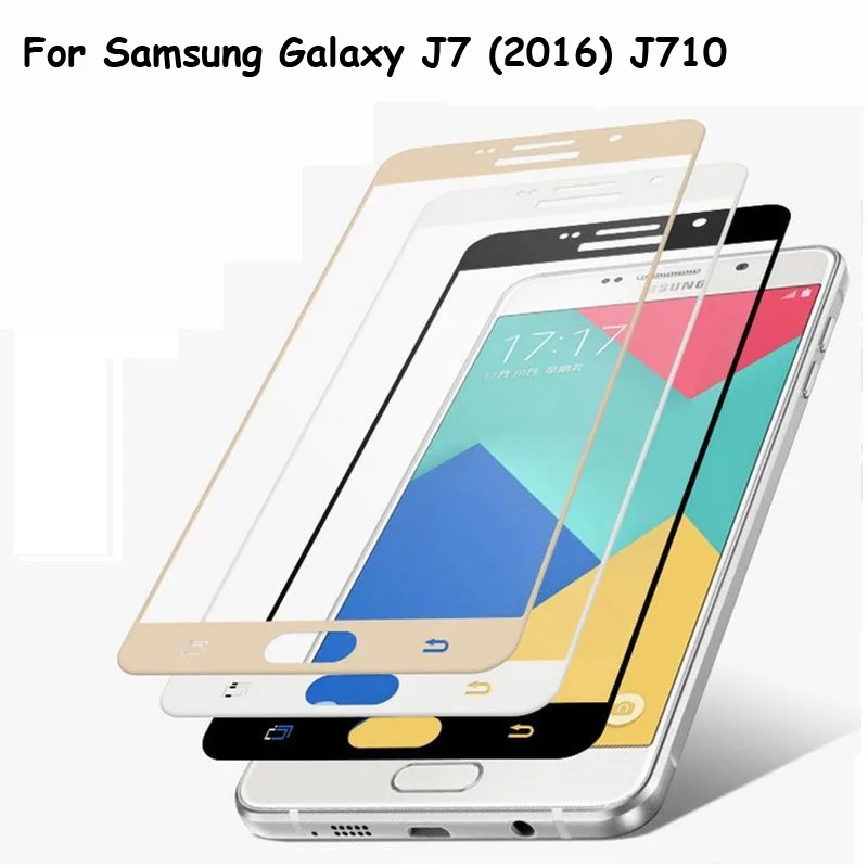 

For Samsung Galaxy J7 2016 J710 Full Cover Tempered Glass Screen Protector Ultra Thin Premium Explosion-proof Protective Film