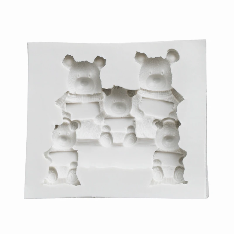 Сахарный торт шоколадный плесень мультфильм животных Медведь дом отец медведь