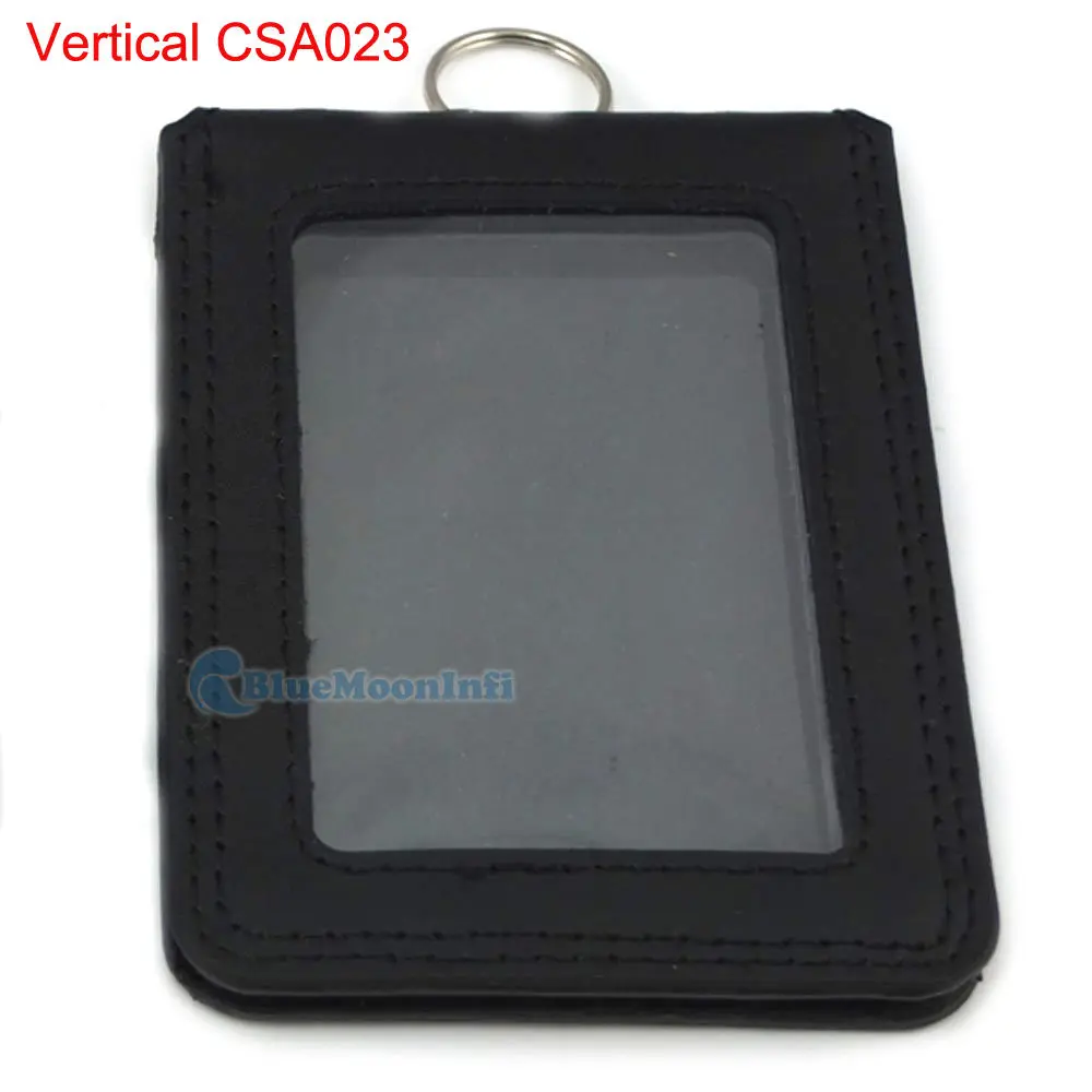 Бейдж из натуральной кожи для визиток Портмоне вертикальное Горизонтальное