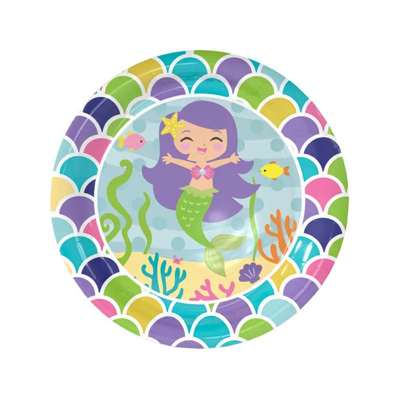 Набор для детей с изображением Русалочки из мультфильма на день рождения