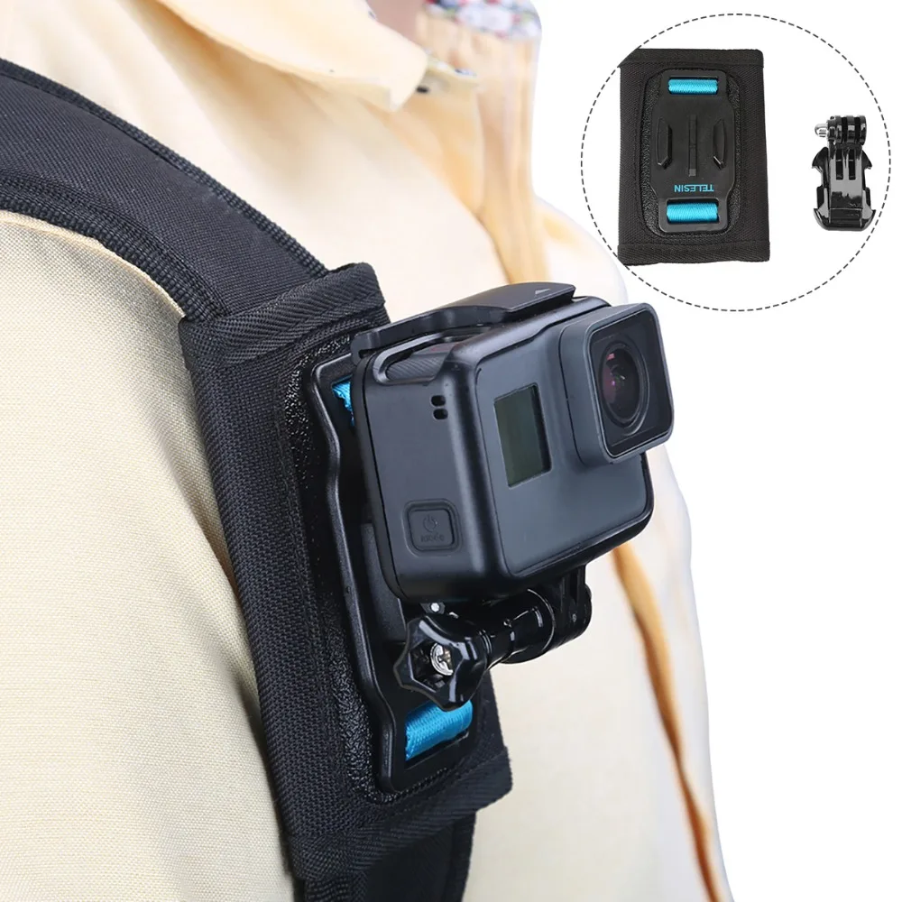 Для GoPro рюкзак на лямках кронштейн держатель неподвижная фигура для GoPro Hero 7 6 5 SJCAM eken аксессуары для спортивной камеры