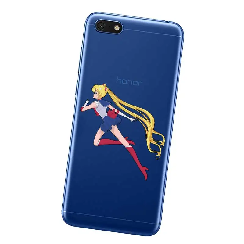 N376 Сейлор Мун мягкие ТПУ силиконовый чехол для huawei Honor 8C 8X9 10 20i V10 V20 Note10 Макс Lite Magic2