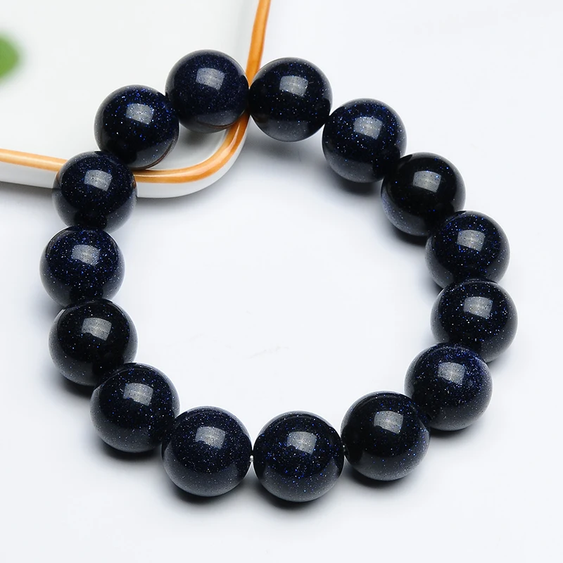 

Natural Jadeite Beads Bracelet Handmade 14MM Buddha Beads Elastic line Bracelet