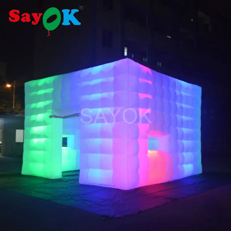 Красивая надувная палатка 6 м х 2 5 кубическая выставочная с разноцветными