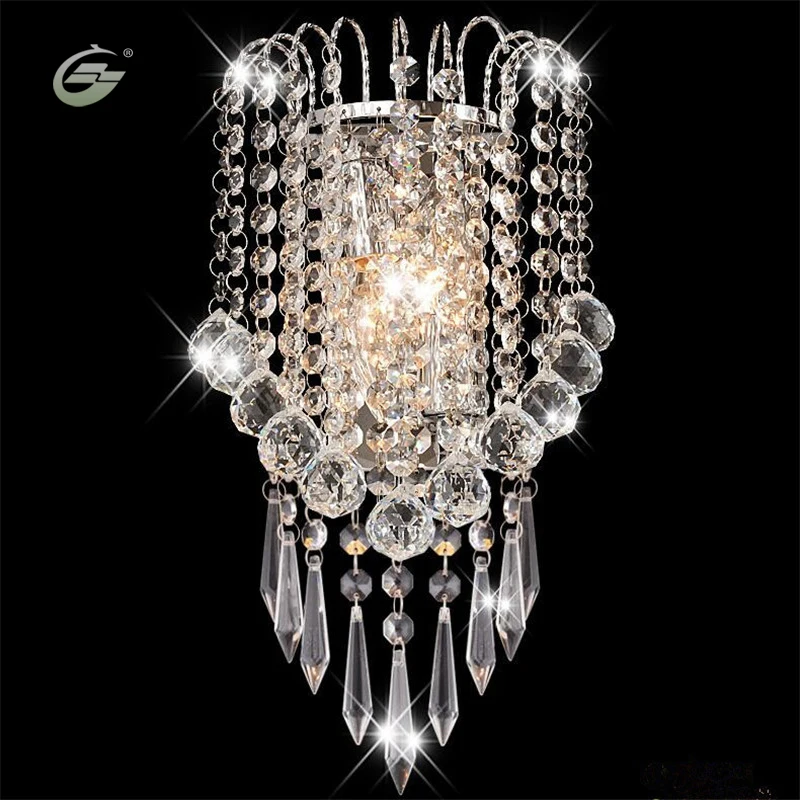 Художественная нержавеющая сталь современный светодиодный кристалл настенный