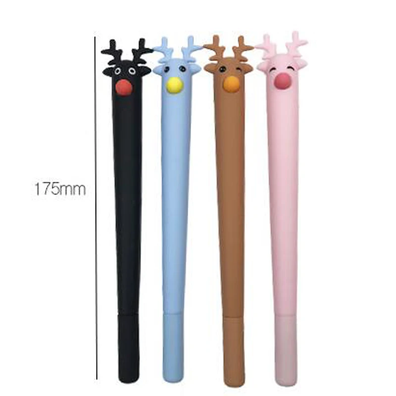 Новинка 20 шт. Высококачественная гелевая авторучка с оленем креативная милая