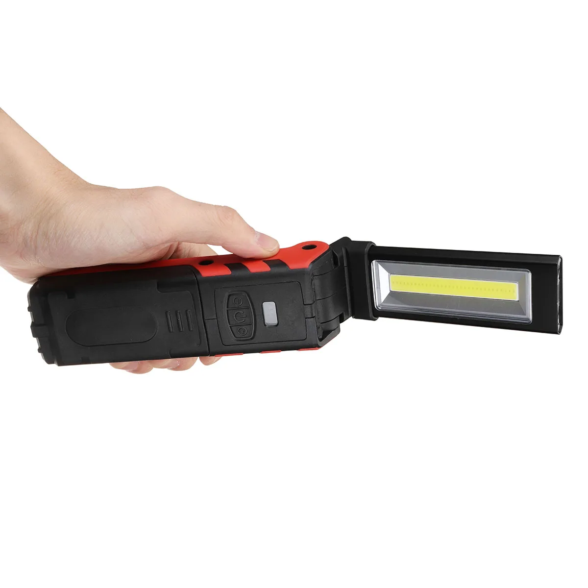 USB Перезаряжаемый COB светодиодный рабочий свет фонарь с настройкой яркости Магнитная инспекционная лампа с крючком power Bank 2000mAh 18650 батарея