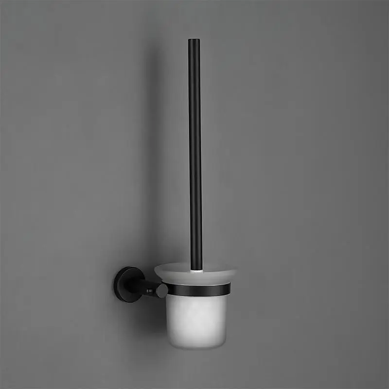 1Pc Brush Holders SMESITELI 304 нержавеющая сталь набор аксессуаров для ванной черный крючок для халата держатель для полотенец барная полка держатель для бумаги набор аксессуаров для ванной комнаты - Цвет: 1Pc Brush Holders