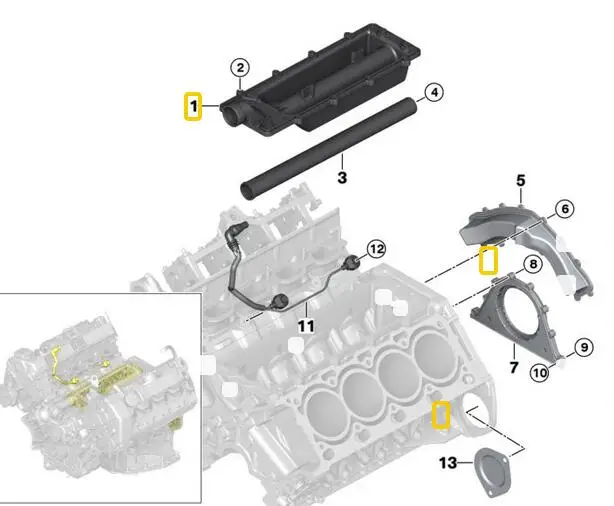 Поддон для Впускной долины BMW E53 E70 E60 E65 E66 X5 540i 550i 740i 11147507278|Деталь шасси| |