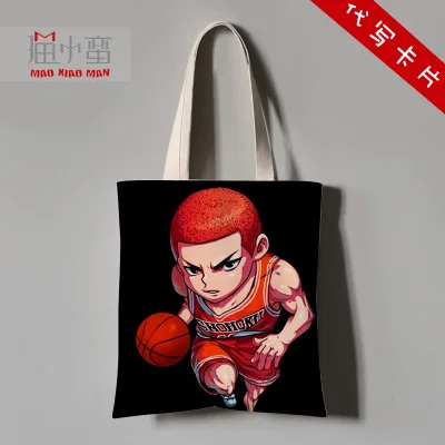 19 Slam Dunk аниме Sakuragi Hanamichi Haruko Акаги Rukawa Kaede косплэй Холщовая Сумка Сумочка Большая кошелек сумки - Цвет: 19