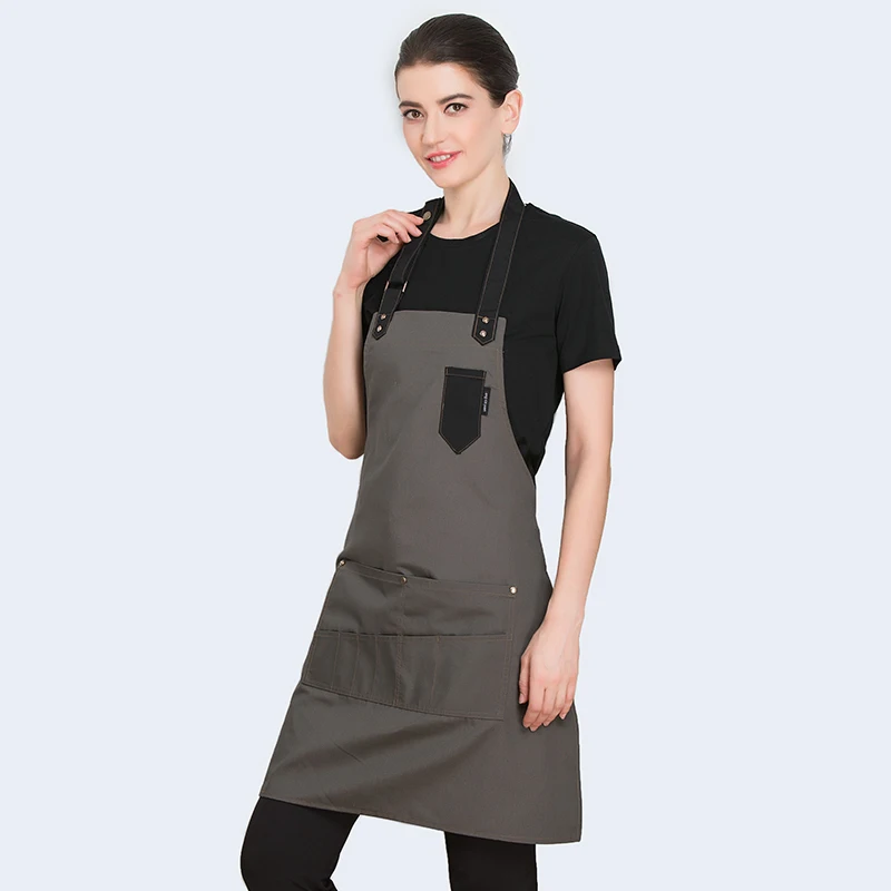 Женский и мужской Регулируемый Кухонный Фартук WEEYI нагрудник унисекс Рабочий для