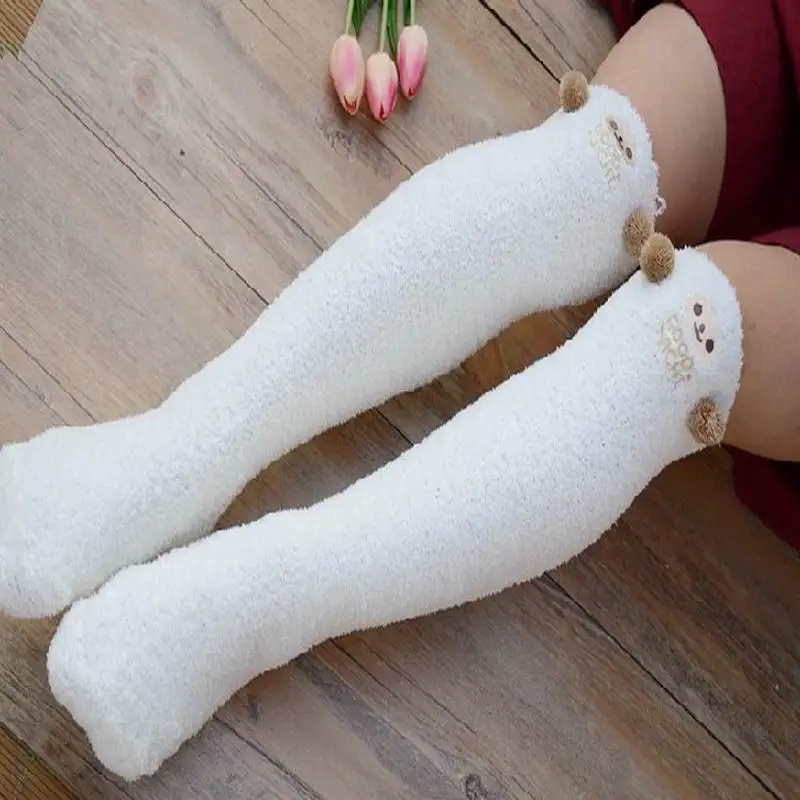 Колготки женские чулки по колено хлопок цвет в ассортименте 1 шт|stockings love|high