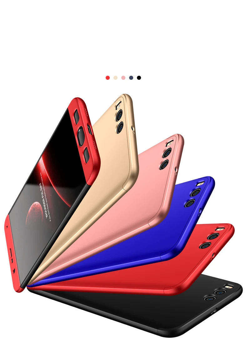 Жесткий чехол с полной защитой на 360 градусов для Xiaomi Mi Note 3 задняя крышка
