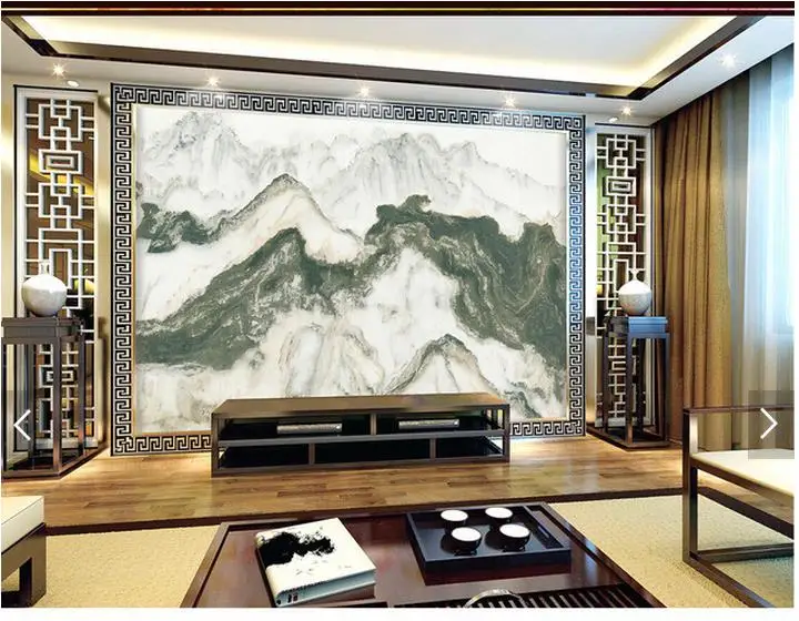 Индивидуальные 3d фото обои ТВ фрески Jinshan фон солнечного света Пейзаж Мрамор для