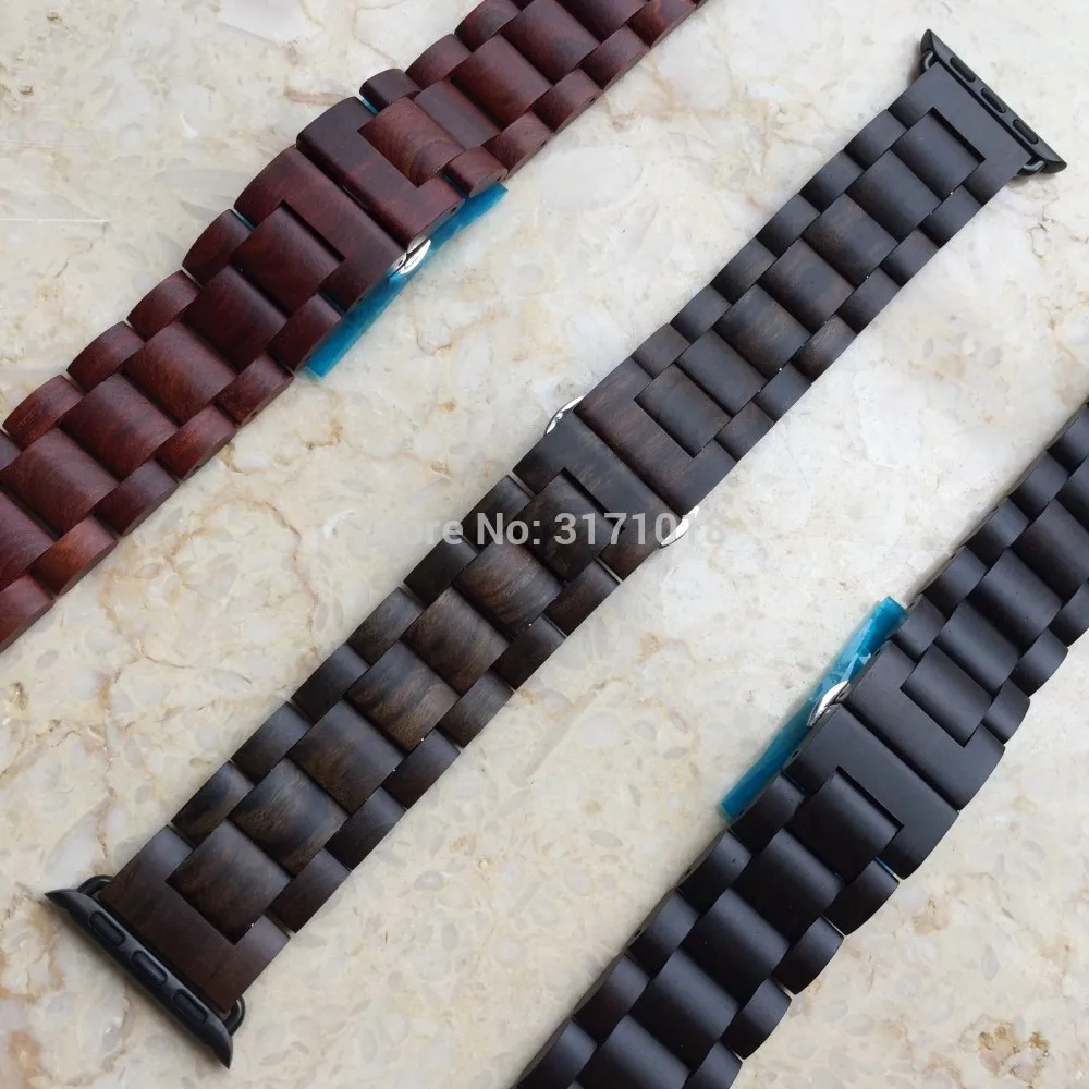 Ремешок деревянный для apple watch band 38 мм 42 40 44 удобный браслет с застежкой бабочкой
