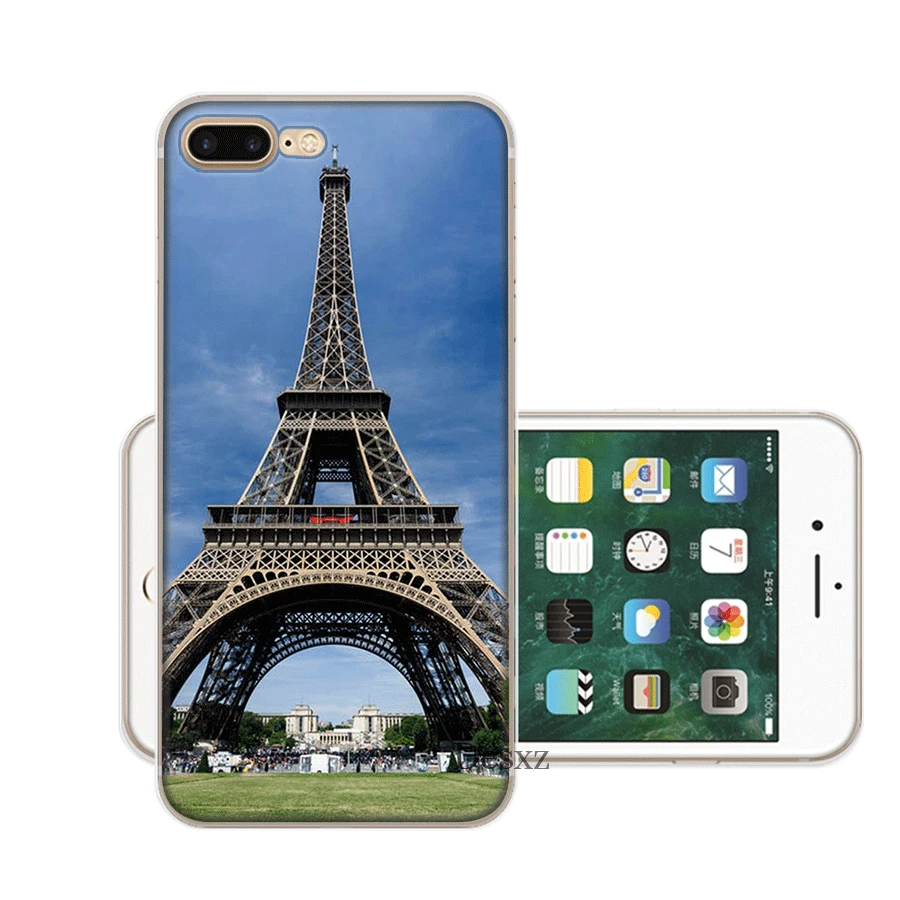 Eiffel Tower Mobile Phone Case for iPhone 7 8 6 6s Plus 11 Pro X XS Max XR 5 5S SE Cover |