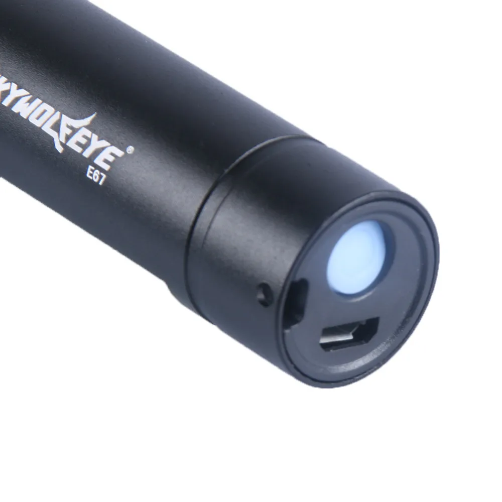 Мини XPE + SMD 3 режима Usb Перезаряжаемый светодиодный фонарик яркий для 14500 наружного