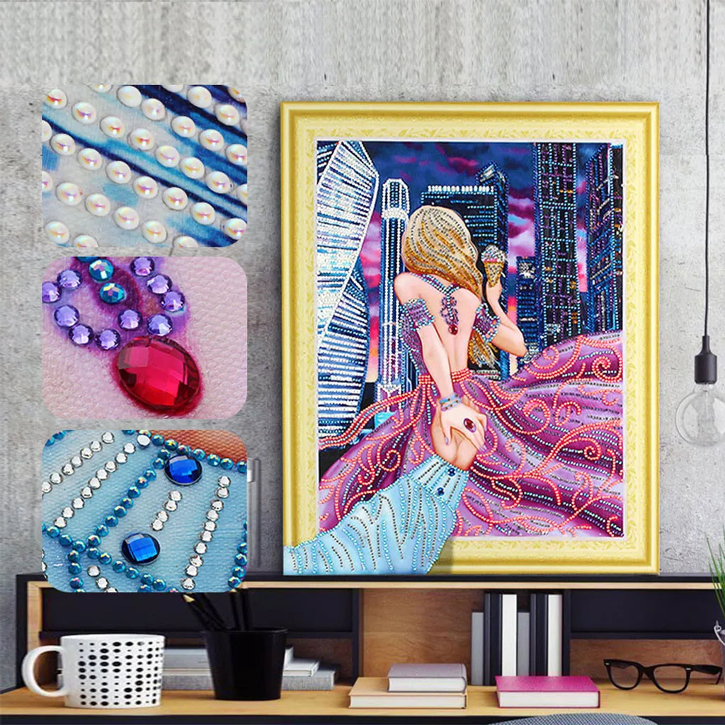 2019 hot new products Special Shaped Diamond Painting DIY 5D Partial Drill Cross Stitch Kits Crystal Low price good value | Дом и сад