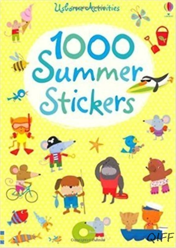 Children 1000 Reusable Cartoon Stickers/ Kids Baby Animal/Dinosaur/Princess/ Sticker Books For Kindergarden Schools