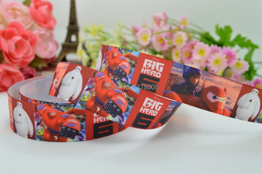DUWES 7/8 &quot22 мм Большой Герой 6 печатных grosgrain ленты hairbow DIY ручной работы оптом OEM 50YD |