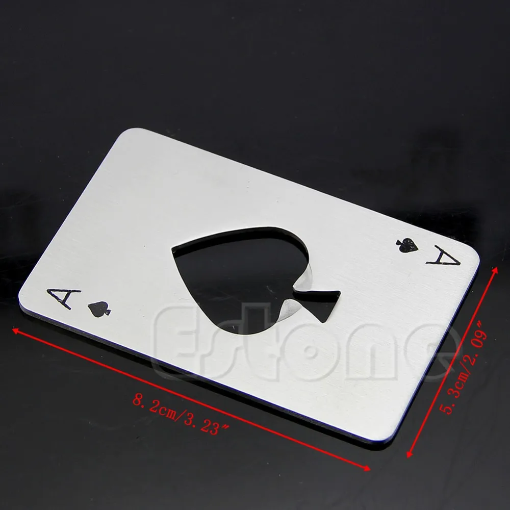 Игральные карты Ace of Spades Poker Bar инструмент бутылка Сода пивная Крышка открывалка Мужской подарок
