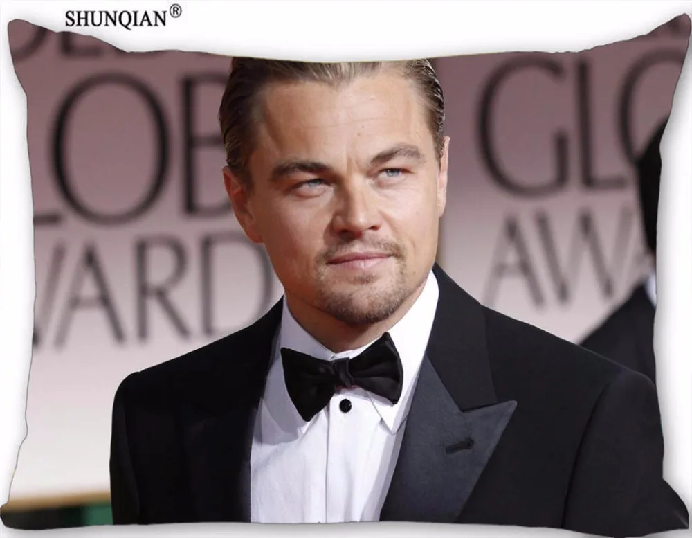 Новая Заказная наволочка Leonardo DiCaprio прямоугольная Подушка на молнии размер 45х35см