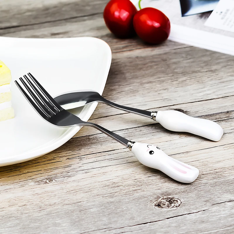 2 шт. набор столовых приборов с героями мультфильмов детский посуды столовые