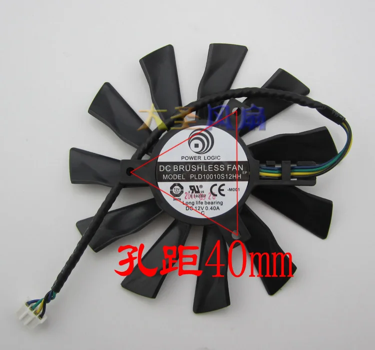Новый оригинальный для MSI R9 280X 270X R7 260X Графика карты вентилятор охлаждения PLD10010S12HH