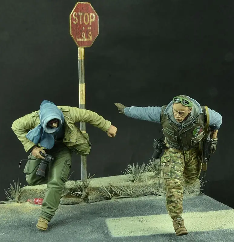 Сборный Неокрашенный масштаб 1/35 Военный полицейский современный солдат, старинная игрушка, полимерная модель, миниатюрный набор